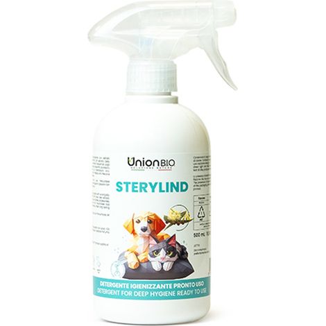 STERYLIND Detergente igienizzante ideale per tutti gli ambienti frequentati dagli animali domestici 500 ml