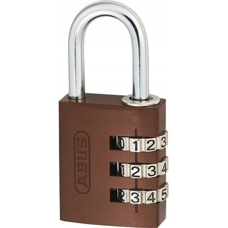 Candado de combinación Abus 724/30, código variable, para armarios, marrón. (1/5)