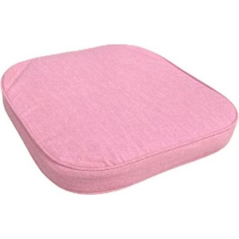Powder Luxury D Pad Seat Cushion - L41 x W38 x D6 cm - Pink