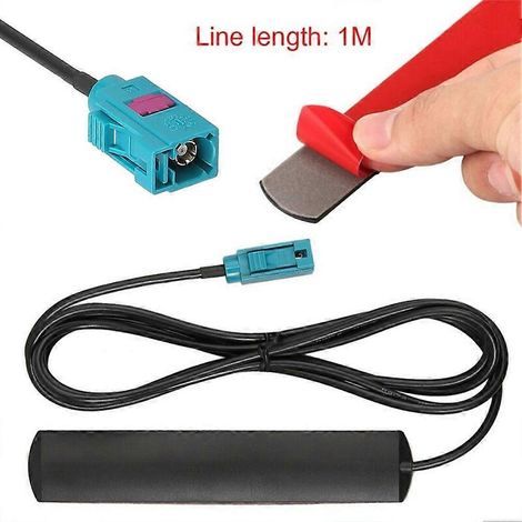 Antenne stéréo autoradio WiFi/3G/GSM 100 cm pour BMW NBT, compatible avec les applications CarPlay et améliore le signal. (1/5)