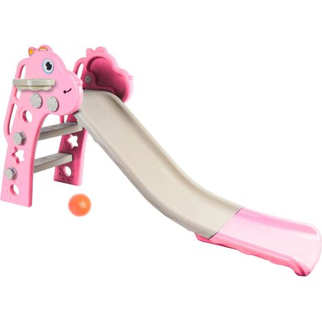 Aga4Kids Tobogán con asa 130 cm DS3701 Rosa (1/5)