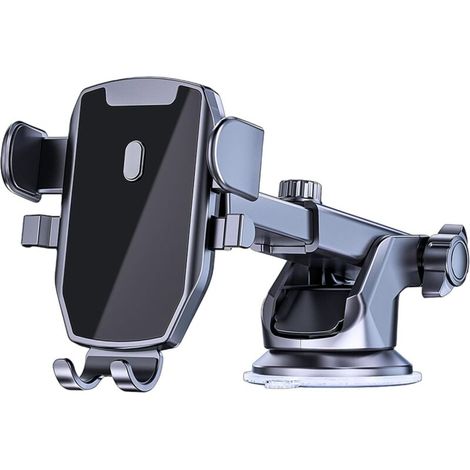 Support de téléphone Universel à Ventouse pour Pare-Brise, Tableau de Bord et Grille d'aération Support Rotatif à 360° pour Les Smartphones Support ABS Solide pour Une Conduite sûre et Mains (1/5)