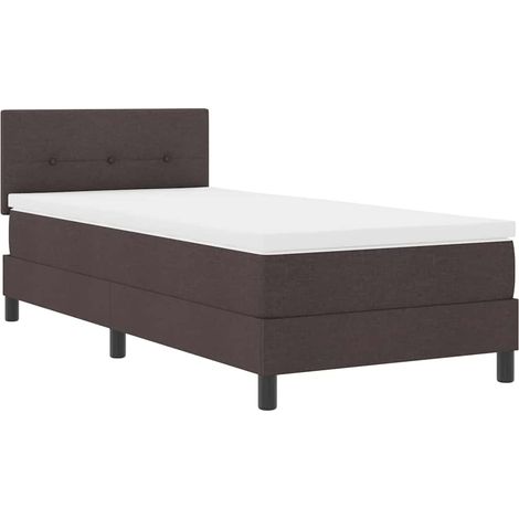 Maison Exclusive - Boxspringbett mit Matratze Dunkelbraun 100 x 2