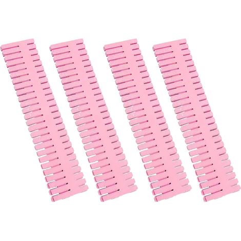 Séparateurs de tiroir multifonctionnels et réglables en plastique pour le rangement à la maison (1/5)