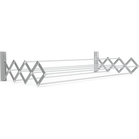 Séchoir à linge extensible 10,3 m – Tiges d'acier plastifiées – Panneaux en aluminium – Capacité 20 kg – Pour intérieur et extérieur – Juwel (1/5)