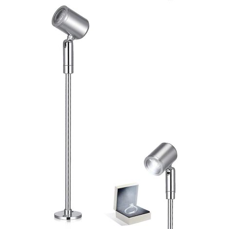 Projecteur pour vitrine de bijoux, petit projecteur sur pied, projecteur LED (1/4)