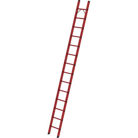 Günzburger Steigtechnik Sprossen-Anlegeleiter GFK ohne Traverse 14 Sprossen - 036014 (1/3)