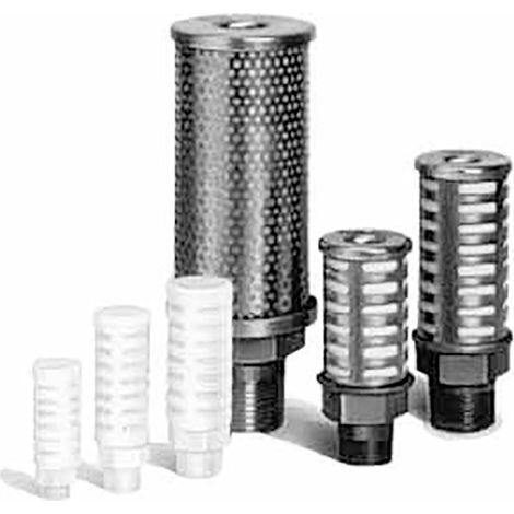 Silencieux pneumatique SMC Séries AN, R 2 Mâle, Fileté, en PE 1MPa ( Prix pour 1 )