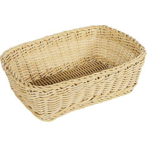 Brotkorb Kunststoff 31,5x22x10cm beige