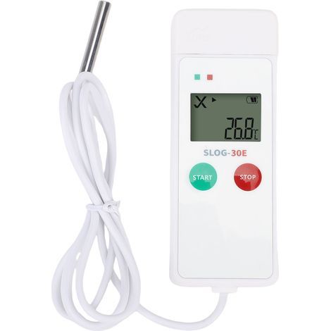 Registratore di dati di temperatura USB, display LCD, capacità di registrazione 35000, sonda esterna PDF (1/5)