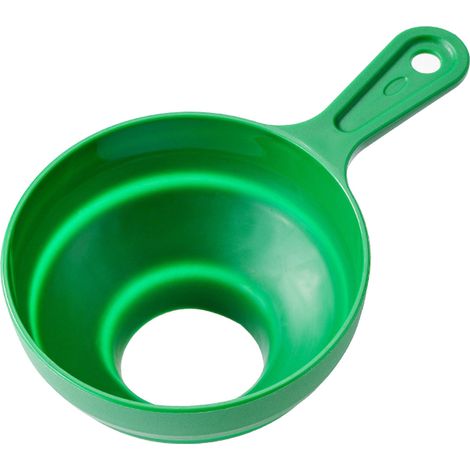 Entonnoir de cuisine en silicone vert, pliable multifonction, large goulot pour transfert liquide (1/5)