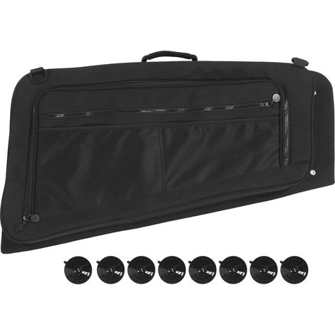 Sac de rangement pour vitres latérales arrière de voiture, ventouse Type 1200D, tissu Oxford, organisateur intérieur multifonctionnel droit (1/5)