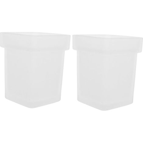 Pieces Glass Toilet Brush Cup Holder Scourer Holder Toilet