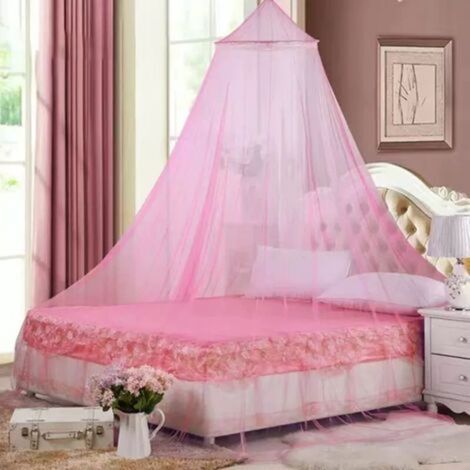 Großes Moskitonetz fürs Bett, Hänge-Moskitonetz für Babybett, Kinderhängematte, 230 x 60 x 850 cm, Rosa (1/5)