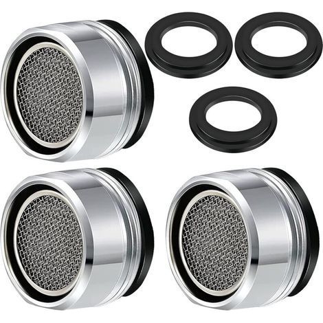 3-teiliges Wasserspar-Wasserhahnfilter-Set, Wasserhahnzubehör, Diffusor, Wasserhahnfilter mit Dichtungsring für Küche und Bad – Fei Yu (1/5)