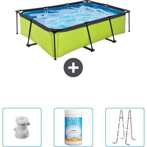 Exit Pool Rechteckig - 220x150x65 cm - 4-teilig SCB84 (1/4)