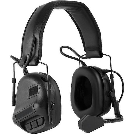 WOSPORT HD-08 Taktisches Headset der 5. Generation, Geräuschunterdrückung, Kopfbügel, für Schießsport, Gehörschutz, Schwarz (1/5)