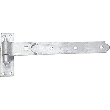 Charnière de porte plate galvanisée 450 mm x 50 mm x 4,5 mm
