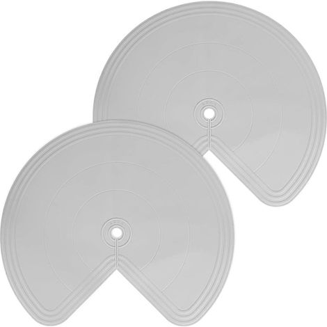 Doublure en silicone pour organiseur paresseux à deux niveaux découpé en forme de part de tarte (1/5)