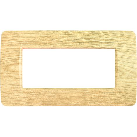 Placche Classic 6M tecnopolimero legno scuro Commpatibile Bticino Matix SD68006-66 (1/2)