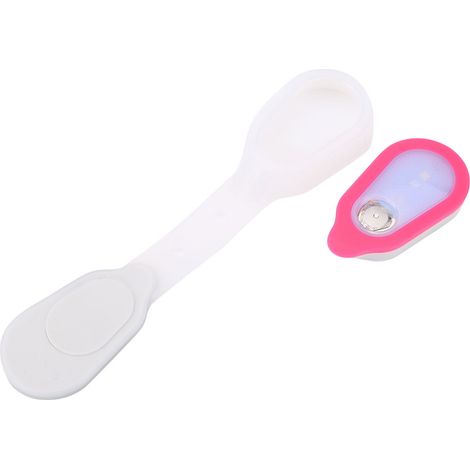 Mini veilleuse LED portable étanche pour l'extérieur, avec bouton de course et clip en silicone (rose) (1/5)