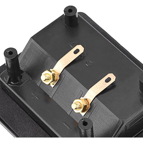 Boîtier de Connexion pour Haut-Parleur, bornier à vis en cuivre à 2 Broches avec fiches Bananes pour Installation Audio Domestique ou autoradio (avec Caisson de Basses). (1/5)