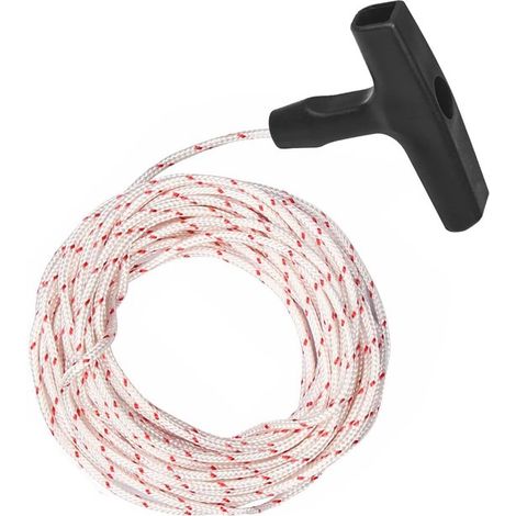 Cable de arranque de 10 metros，cuerda de repuesto de 4 mm，para cortacéspedes，sopladores de nieve，herramientas de jardinería (1/5)