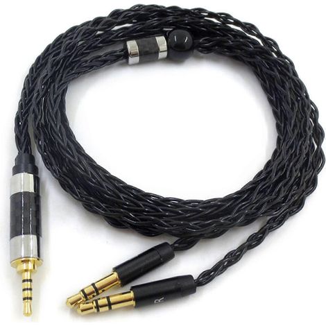 Câble pour casque Hifiman Sundara/Ananda avec connecteurs 2.5mm, 3.5mm, 4.4mm - câble audio de remplacement (1/4)