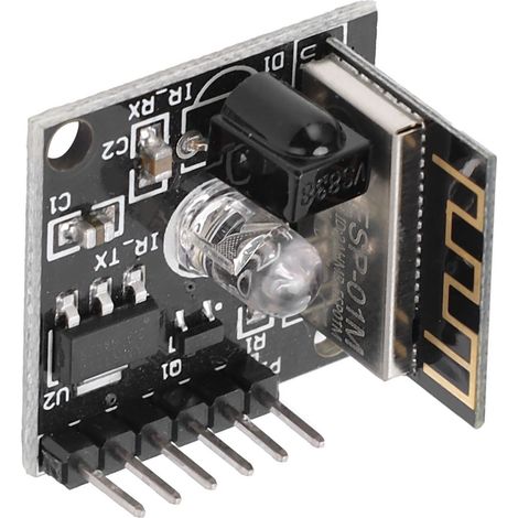 Carte d'apprentissage pour le développement d'un émetteur-récepteur infrarouge avec télécommande Wi-Fi pour module ESP8285 DC 5V (1/5)