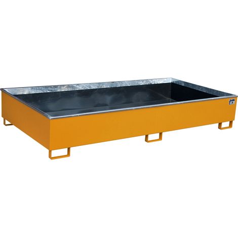 Bauer Regalwanne mit PE-Einsatz RW 2700-3 PE, lackiert, Gelborange