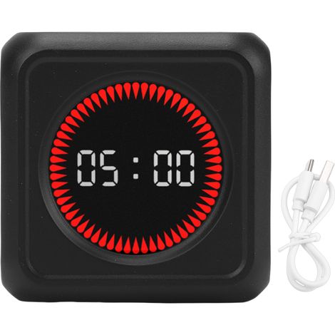 Timer Visivo a Cubo – Sensore di Gravità e Barra Progressiva, 99min59s, Silenzioso – ABS Robusto – Design Moderno – Ideale per Cucina, Ufficio e Studio (1/5)