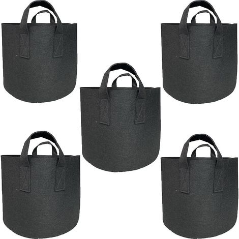 lot De 5 Sacs De Culture Non Tisss De 7 Gallons Pour Fleurs, Pommes De Terre, Tomates, Lgumes (1/5)