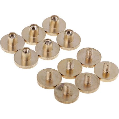 Gesenkschrauben, Chicago-Nieten, Schrauben, Lederhandwerk, Gold, 4 mm