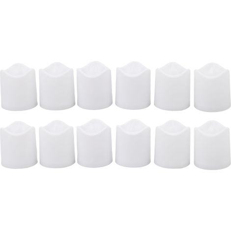 12 umweltfreundliche, flammenlose LED-Teelichter und (1/4)