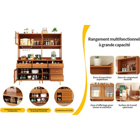 Comptoir-restaurant de forme moderne et élégante). Design simple et raffiné. Dispose d’une porte en verre Changhong, d’un étagment pour les bouteilles de vin, ainsi que d’espaces de rangement à plusie (1/5)