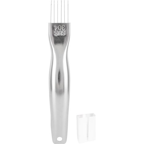 Coupe-Oignon avec Couvercle en Acier Inoxydable, Râpe à Oignons et Échalotes, Accessoire de Cuisine Pratique (1/5)