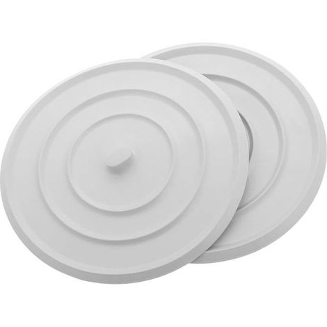 LIFKOME Bouchon De Baignoire Plat Rond en Caoutchouc Grand Bouchon D’Évier pour Baignoire Lavabo Et Cuisine Couvercle De Vidange avec Fonction Attrape-Cheveux (1/5)