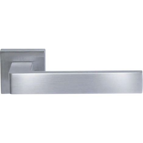 Coppia maniglie con bocchetta Carlo Q8-RB45 argento anodizzato (1/4)