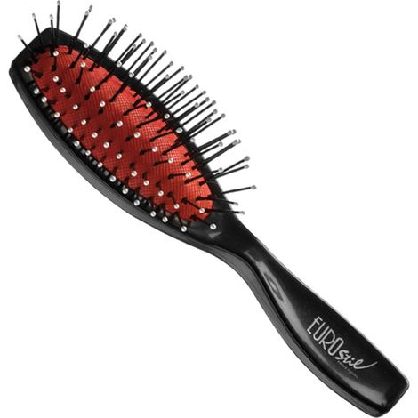 Eurostil Bellows Nylon Spike Brush Small Ball Black Black 1Un 150 g