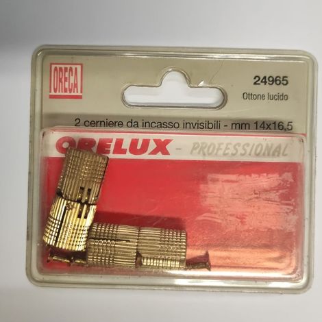 ORECA - CERNIERA DA INCASSO INVISIBILI 14X16,5MM PZ2