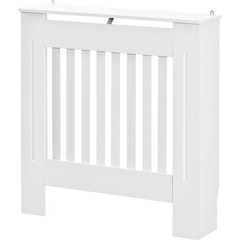 Cache Radiateur Blanc MDF Moderne Lattes Verticales 78x19x81cm
Modèle Plus Haut Finition Laquée Double Face Anti-Humidité Idéal pour Salon Chambre Bureau (1/5)