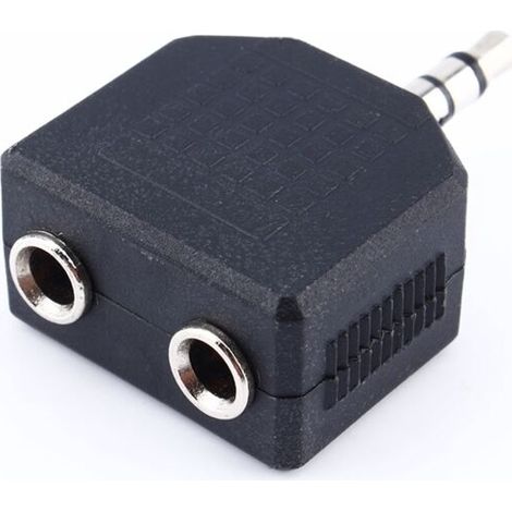 Adaptateur Double Jack Audio 3.5mm 1 vers 2 pour Casque et Écouteurs (1/5)