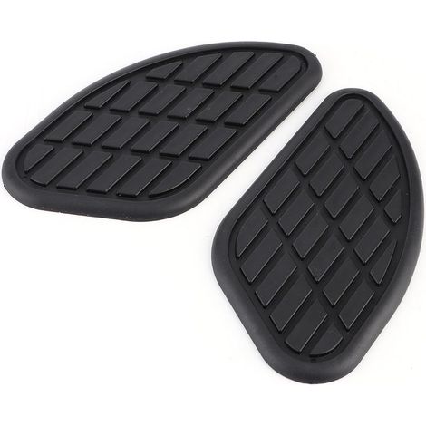 Paire d'autocollants universels pour poignées de genou Vintage pour réservoir de carburant de moto Noir (1/5)