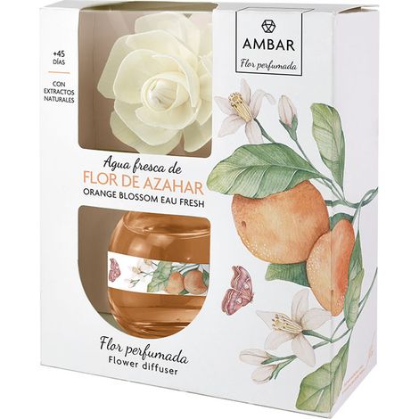 Ambientador Ambar Flor Difusora Agua Fresca Flor de Azahar 60ml