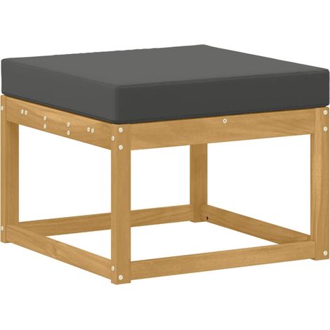 Maison Exclusive - Outdoor Hocker Massivholz Akazie Weiß
