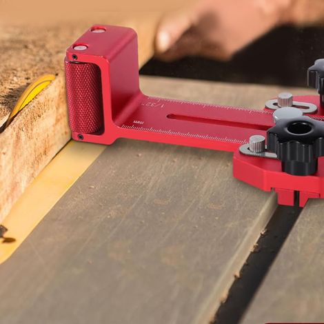 Gabarit de scie à ruban Thin Rip Jig Safe à roulement à billes unidirectionnel pour rainures en T et en U de 3/8 x 3/4 pouce et rainure en T de 1/4 x 3/8 pouce. (1/5)