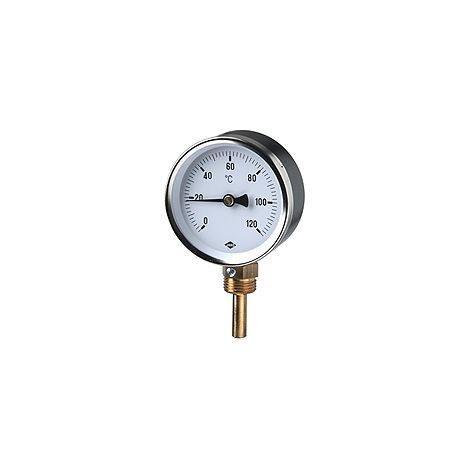 Thermomètre à aiguille Fig.2610(21) 100mm Dm 100 tige bas 0-120 Gr.