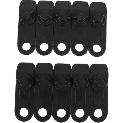 Pinces à bâche 10pcs Plastique Robuste Réglable pour Camping Abri Voiture Piscine (1/4)