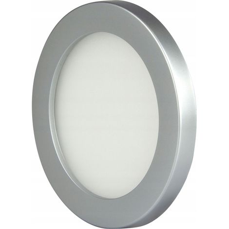 Lámpara LED de superficie para debajo de armarios, color plata, 4W, 3000K, 180 lm, 12V, SLL05 (1/5)