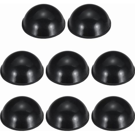 Pieds D'Isolation en Caoutchouc pour Haut-Parleur, 0.63"x0.31" Base Noire Anti-Vibration avec Adhésif Pieds De Support pour Amplificateur pour Platine Vinyle, Subwoofer, Moniteurs, (1/5)